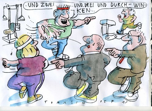 Cartoon: Durchwinken (medium) by Jan Tomaschoff tagged durchwinken,grenzen,migration,migration,grenzen,durchwinken