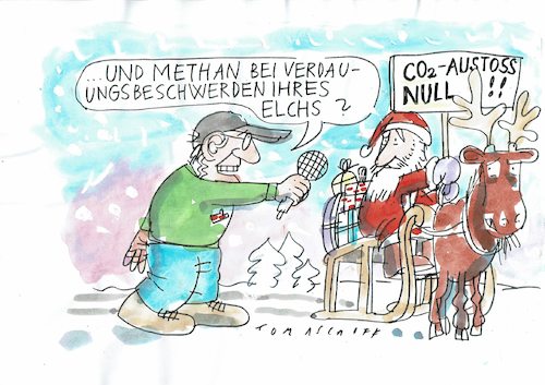 Cartoon: Elch (medium) by Jan Tomaschoff tagged weihnachten,umwelt,weihnachten,umwelt