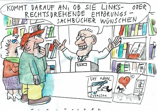 Cartoon: Empörung (medium) by Jan Tomaschoff tagged toleranz,diskurs,linke,rechte,toleranz,diskurs,linke,rechte