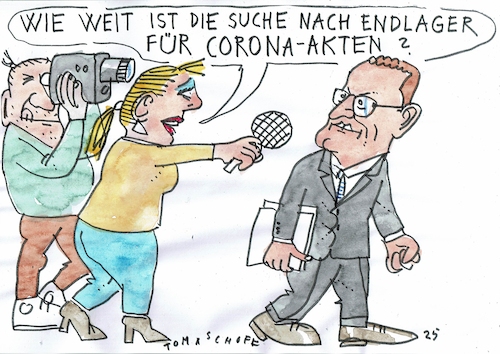 Cartoon: Endlager (medium) by Jan Tomaschoff tagged corona,spahn,corona,spahn