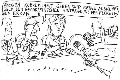 Cartoon: Erkan B. (medium) by Jan Tomaschoff tagged erkan,political,correctness