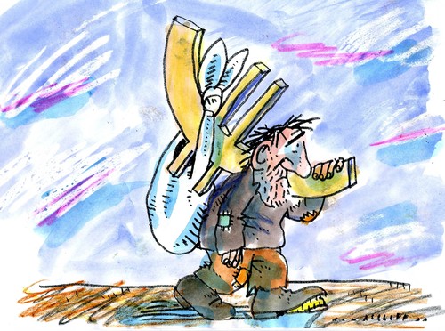 Cartoon: EURO (medium) by Jan Tomaschoff tagged rettungspaket,finanzkrise,euro,europa,eu,griechenland,rettungspaket,euro,eu,griechenland,europa