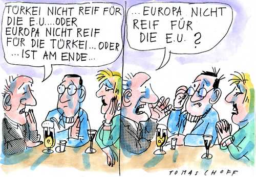 Cartoon: Europa (medium) by Jan Tomaschoff tagged europa,eu,türkei,europa,eu,türkei