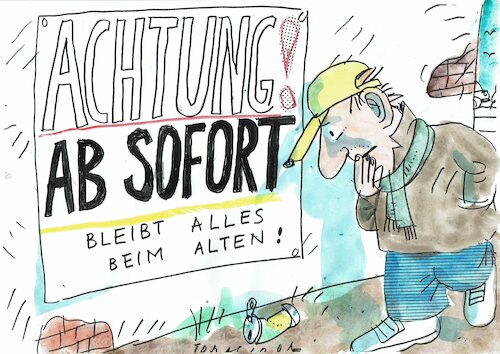 Cartoon: Fortschritt (medium) by Jan Tomaschoff tagged innovation,entwicklung,fortschritt,innovation,entwicklung,fortschritt