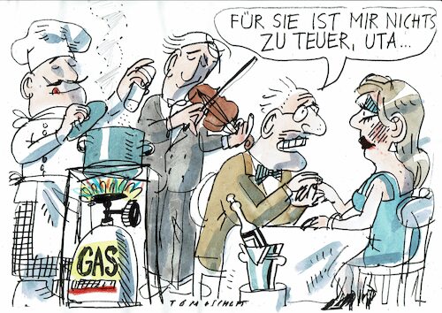 Cartoon: Gas (medium) by Jan Tomaschoff tagged gas,strom,energiepreise,gas,strom,energiepreise