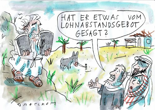 Cartoon: Gebot (medium) by Jan Tomaschoff tagged arbeitsmarkt,soziales,netz,arbeitsmarkt,soziales,netz