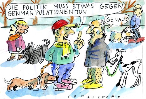 Cartoon: Genmanipulation (medium) by Jan Tomaschoff tagged genmanipulation,genmanipulation