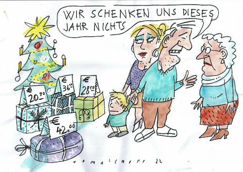 Cartoon: Geschenke (medium) by Jan Tomaschoff tagged weihnachten,geschenke,weihnachten,geschenke