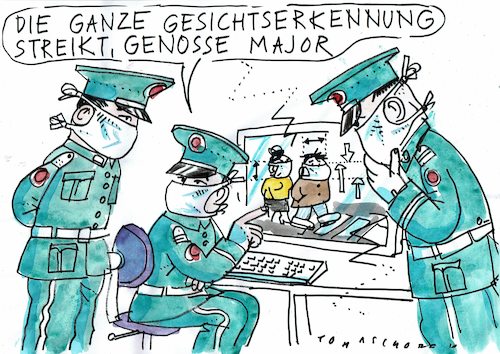 Cartoon: Gesicht (medium) by Jan Tomaschoff tagged corona,viren,china,gesichtsschutz,gesichtserkennung,corona,viren,china,gesichtsschutz,gesichtserkennung