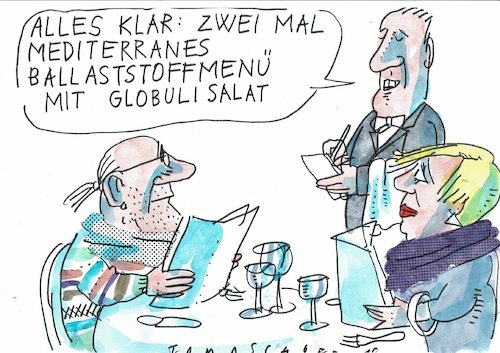 Cartoon: gesunde Kost (medium) by Jan Tomaschoff tagged diät,essen,gesundheit,diät,essen,gesundheit