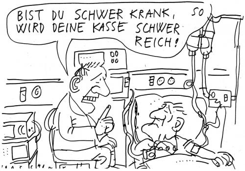 Cartoon: Gesundheit! (medium) by Jan Tomaschoff tagged gesundheitsreform,patienten,krankenkassen