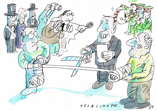 Cartoon: Gesundheitsreform (medium) by Jan Tomaschoff tagged gesundheitsreform,geldmangel,unterversorgung,gesundheitsreform,geldmangel,unterversorgung