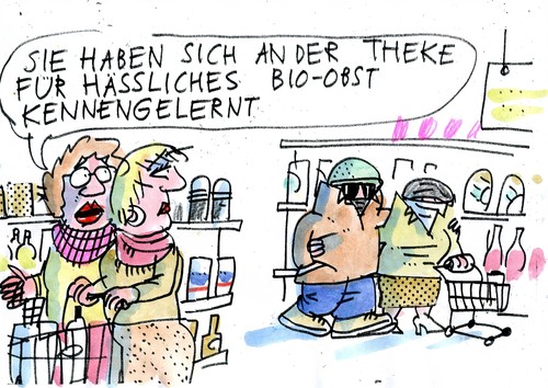 Cartoon: Hässliches Obst (medium) by Jan Tomaschoff tagged bio,bio