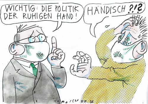 Cartoon: Hand (medium) by Jan Tomaschoff tagged corona,technologie,digitalisierung,corona,technologie,digitalisierung