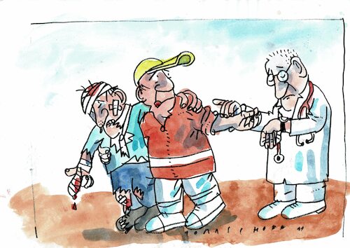 Cartoon: Hilfe (medium) by Jan Tomaschoff tagged gesundheitswesen,personalmagel,stress,gesundheitswesen,personalmagel,stress