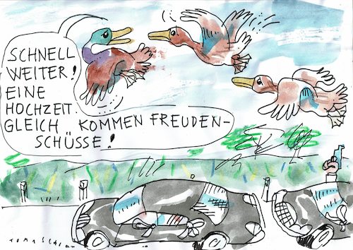 Cartoon: Hochzeit (medium) by Jan Tomaschoff tagged hochzeit,sitten,migranten,hochzeit,sitten,migranten