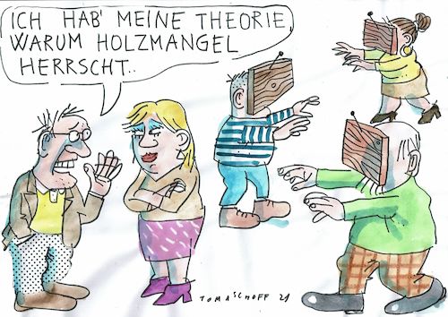 Cartoon: Holz (medium) by Jan Tomaschoff tagged fanatiker,verschwörung,vernunft,fanatiker,verschwörung,vernunft