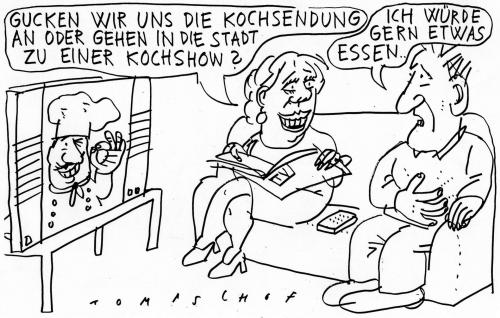 Cartoon: Hunger (medium) by Jan Tomaschoff tagged koch,shows,essen,food