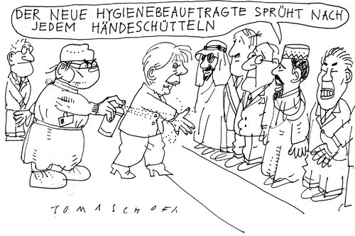 Cartoon: Hygiene (medium) by Jan Tomaschoff tagged hygiene