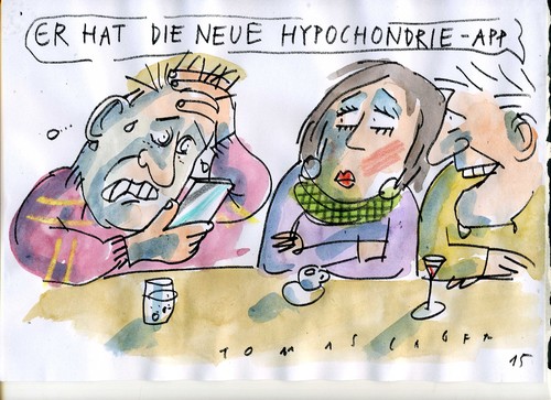Cartoon: Hypochondrie (medium) by Jan Tomaschoff tagged gesundheit,angst,gesundheit,angst