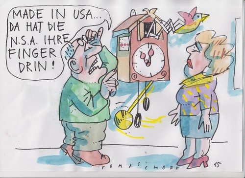 Cartoon: Industriespionage (medium) by Jan Tomaschoff tagged nsa,spionage,nsa,spionage
