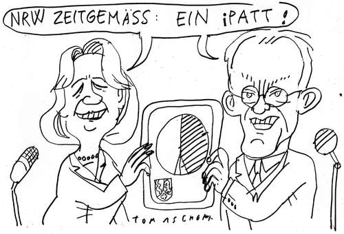 Cartoon: ipatt (medium) by Jan Tomaschoff tagged ipad,nrw,ipad,nrw