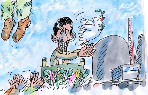 Cartoon: Iran (medium) by Jan Tomaschoff tagged iran,ahmadinedschad,iran,ahmadinedschad