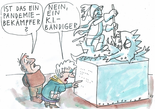 Cartoon: KI (medium) by Jan Tomaschoff tagged ki,fortschritt,ki,fortschritt