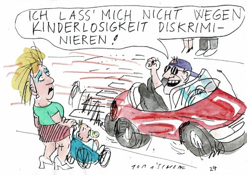 Cartoon: Kinderlos (medium) by Jan Tomaschoff tagged demografie,geburten,demografie,geburten