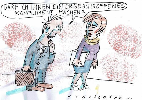 Cartoon: Kompliment (medium) by Jan Tomaschoff tagged sexismus,belästigung,flirt,sexismus,belästigung,flirt