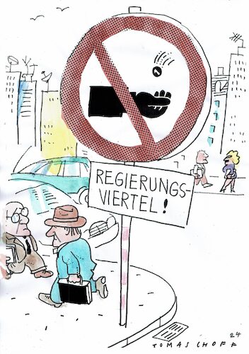 Cartoon: Korruptionsgefahr (medium) by Jan Tomaschoff tagged politiker,geld,korruption,politiker,geld,korruption