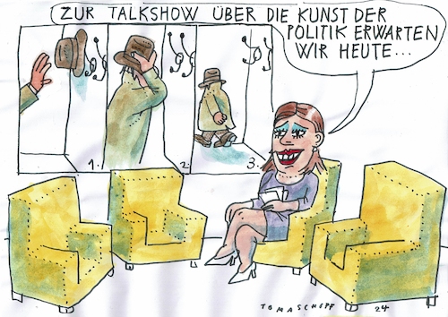 Cartoon: Kunst der Politik (medium) by Jan Tomaschoff tagged politiker,biden,rücktritt,politiker,biden,rücktritt