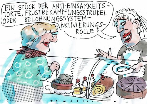 Cartoon: lecker (medium) by Jan Tomaschoff tagged übergewicht,frust,essen,übergewicht,frust,essen