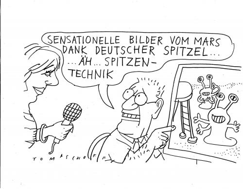 Cartoon: Marssonde (medium) by Jan Tomaschoff tagged spitzel,datensicherheit,privatsphäre