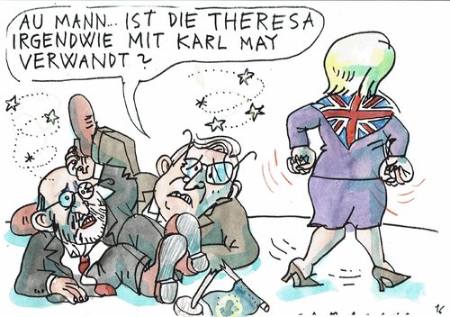 Cartoon: May (medium) by Jan Tomaschoff tagged brexit,eu,brexit,eu