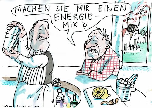 Cartoon: Mix (medium) by Jan Tomaschoff tagged erneuerbare,energie,energiemix,erneuerbare,energie,energiemix
