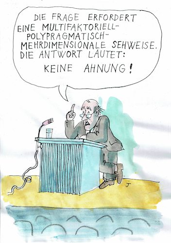 Cartoon: mulrifaktoriell (medium) by Jan Tomaschoff tagged wissenschaft,wahrheit,phrasen,wissenschaft,wahrheit,phrasen