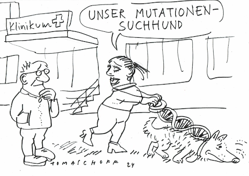 Cartoon: Mutation (medium) by Jan Tomaschoff tagged medizin,genetik,mutation,medizin,genetik,mutation