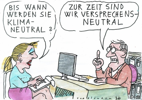 Cartoon: neutral (medium) by Jan Tomaschoff tagged klima,ziele,klima,ziele