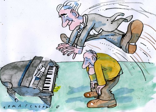 Cartoon: no (medium) by Jan Tomaschoff tagged music,music
