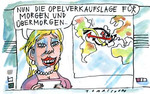 Cartoon: Opel (medium) by Jan Tomaschoff tagged opel,gm,general,motors,usa
