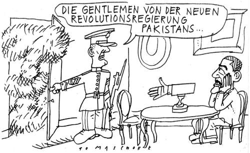 Cartoon: Pakistan (medium) by Jan Tomaschoff tagged obama,pakistan