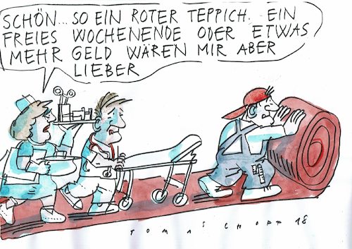 Cartoon: Pflege (medium) by Jan Tomaschoff tagged fachkräftemangel,pflegenotstand,fachkräftemangel,pflegenotstand