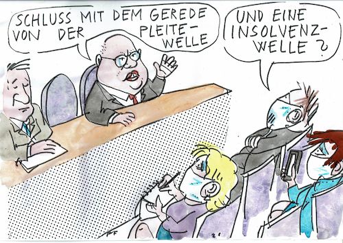 Cartoon: Pleiten (medium) by Jan Tomaschoff tagged corona,wirtschaft,pleiten,corona,wirtschaft,pleiten