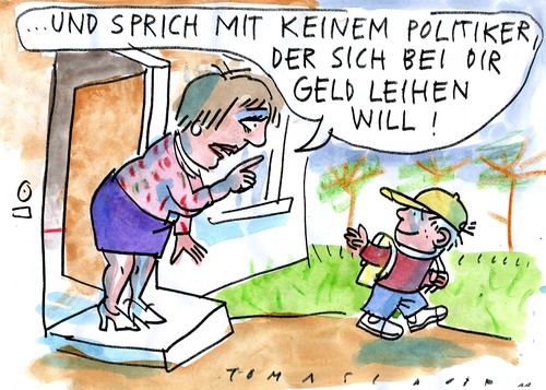 Cartoon: Politiker (medium) by Jan Tomaschoff tagged politiker