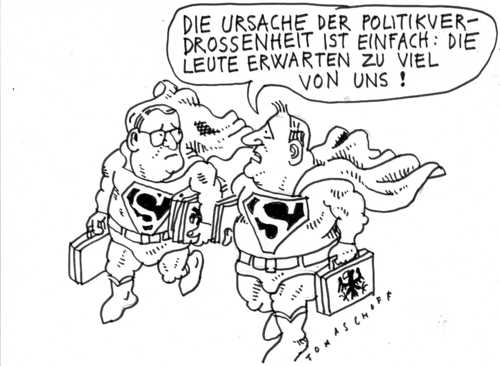 Cartoon: Politikverdrossenheit (medium) by Jan Tomaschoff tagged politikverdrossenheit,politikverdrossenheit