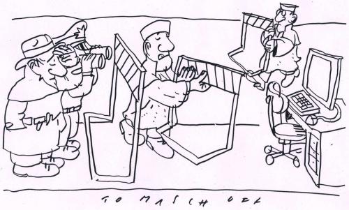 Cartoon: Privacy (medium) by Jan Tomaschoff tagged datenschutz,