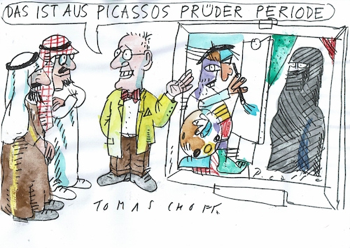 Cartoon: prüde (medium) by Jan Tomaschoff tagged kunst,erotik,freiheit,prüderie,kunst,erotik,freiheit,prüderie