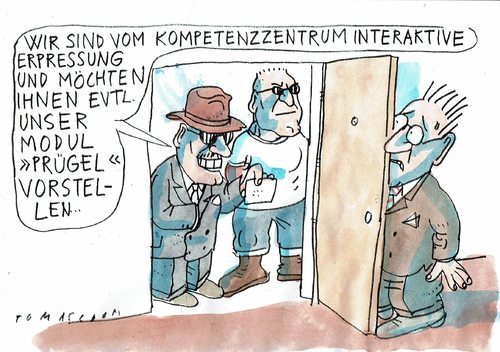 Cartoon: Prügel (medium) by Jan Tomaschoff tagged erpressung,korruption,wirtschaftskriminalität,erpressung,korruption,wirtschaftskriminalität