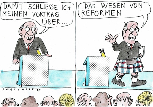 Cartoon: Reformen (medium) by Jan Tomaschoff tagged geld,steuern,staat,schulden,geld,steuern,staat,schulden